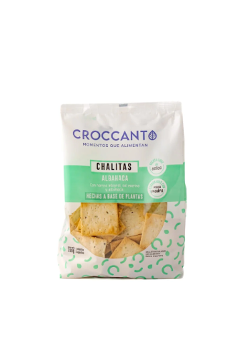 Galletas Crackers Albahaca x150g - Croccanto