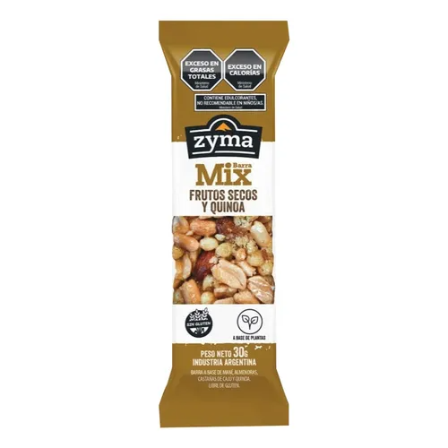 Barras Zyma frutos secos y quinoa x10u