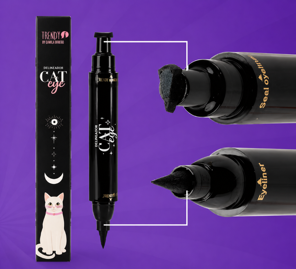 Delineador doble cat trendy
