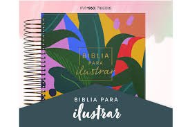 RVR 1960 Biblia para ilustrar, floral símil piel