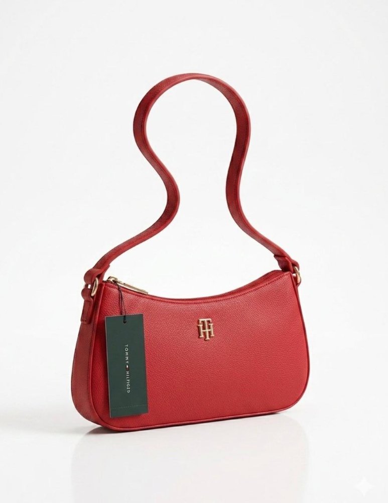 TOMMY HILFIGER- CARTERA DE HOMBRO ROJA
