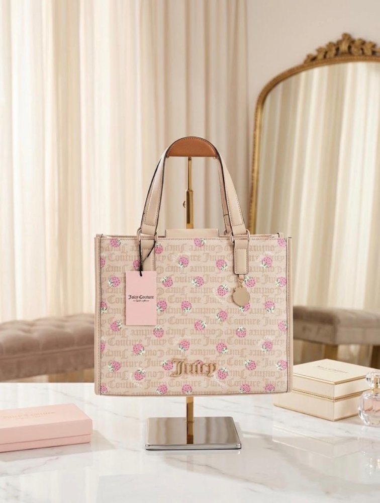 JUICY COUTURE - CARTERA BEIGE CUADRADA