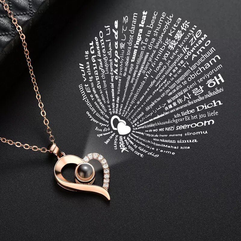 Collar Te amo en 100 idiomas