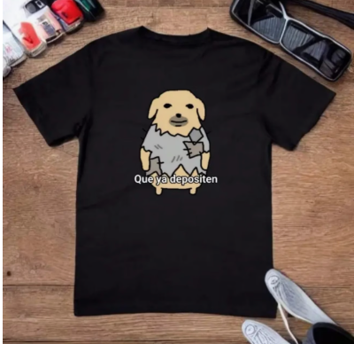 Playera unisex que ya depositen