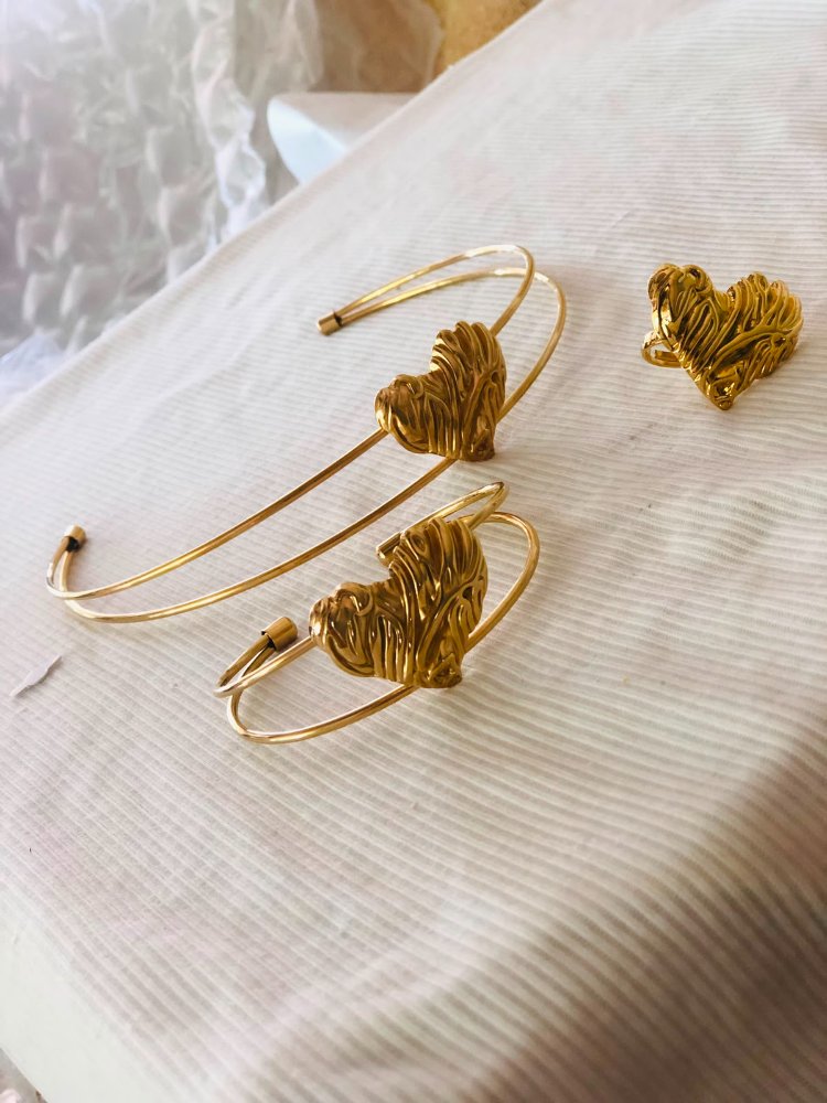 Set de Corazon Dorado
