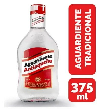 Aguardiente Rojo Media 375ml