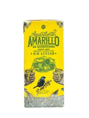 Aguardiente Amarillo de Manzanares Tetra 1000ml