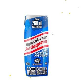 Aguardiente Azul Sin azucar Tetra Litro 1050ml