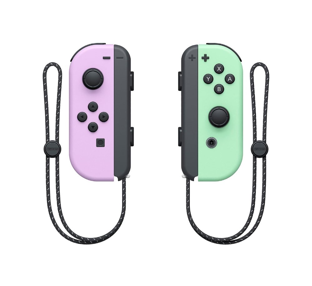 Joy Con Morado - Verde Pastel Nintendo Switch Usado
