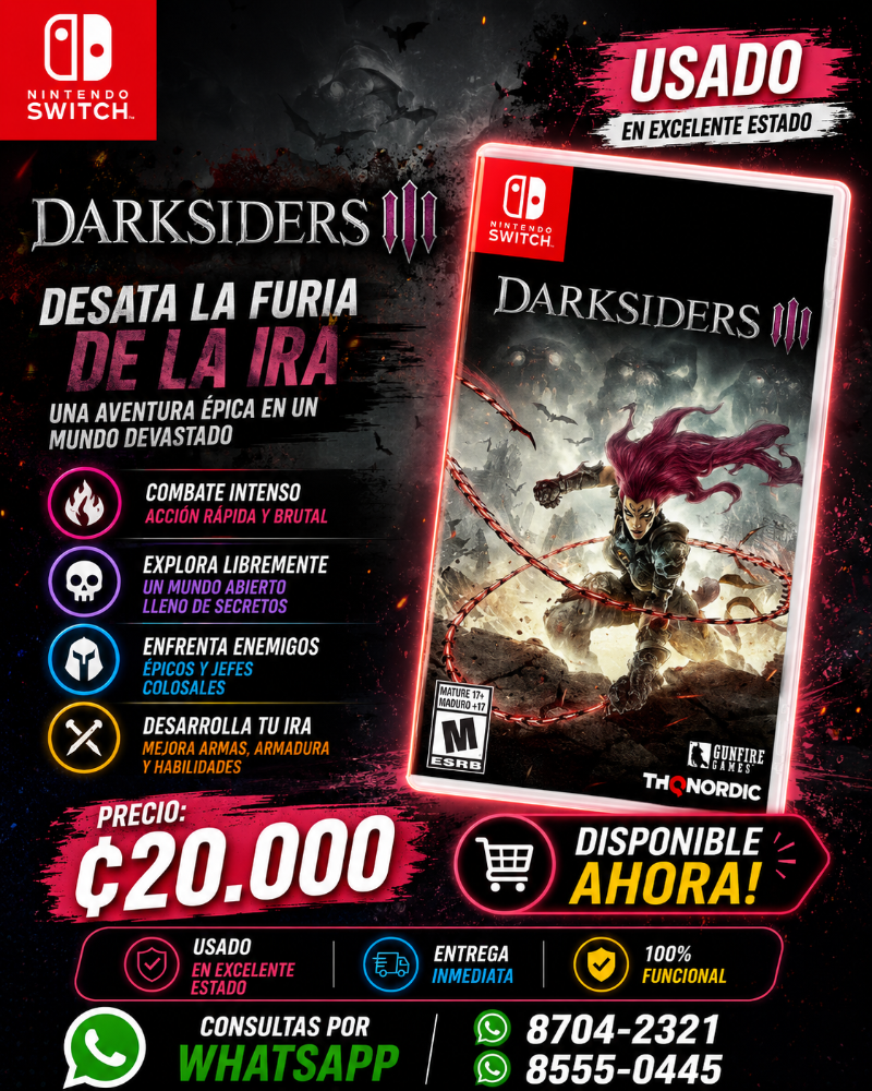 Darksiders 3 Nintendo Switch Usado