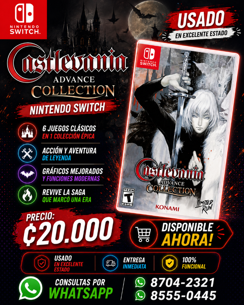 Castlevania Advance Collection Nintendo Switch Usado