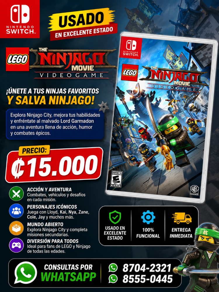 The LEGO Ninjago Movie Videogame  Nintendo Switch Usado