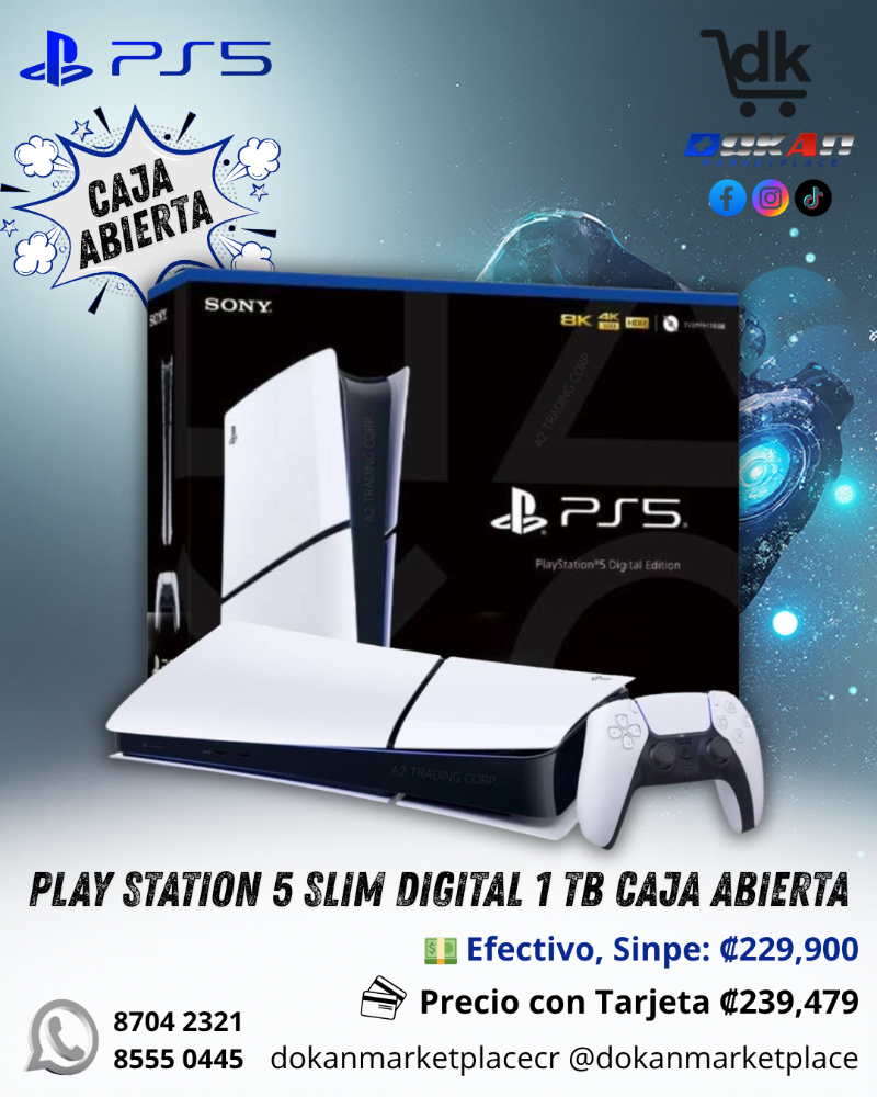 Play Station 5 Slim Digital 1 Tb Caja Abierta