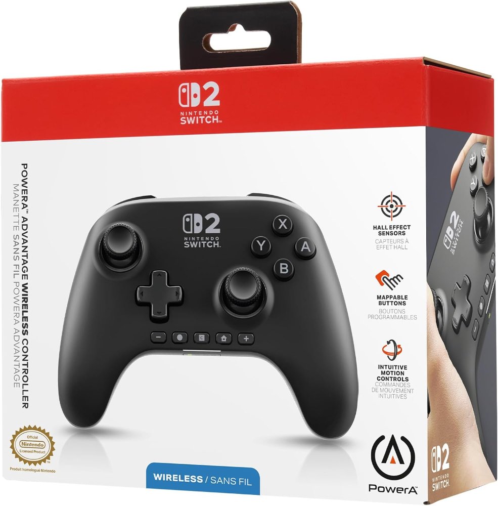 Control Inalambrico Negro PWA-A-59015 Nintendo Switch 2
