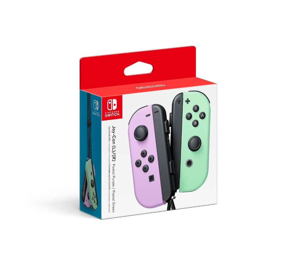 Joy Con Morado - Verde Pastel Nintendo Switch 1