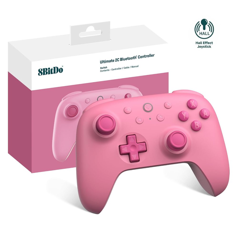 Control Switch 8bitdo 2c Bluetooth Rosado