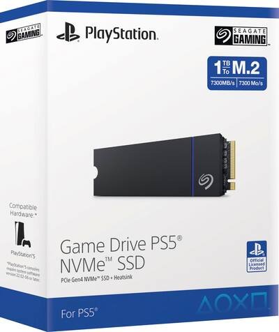 Game Drive PS5 NVMe PCIe Gen4 SSD + Heatsink PlayStation 5