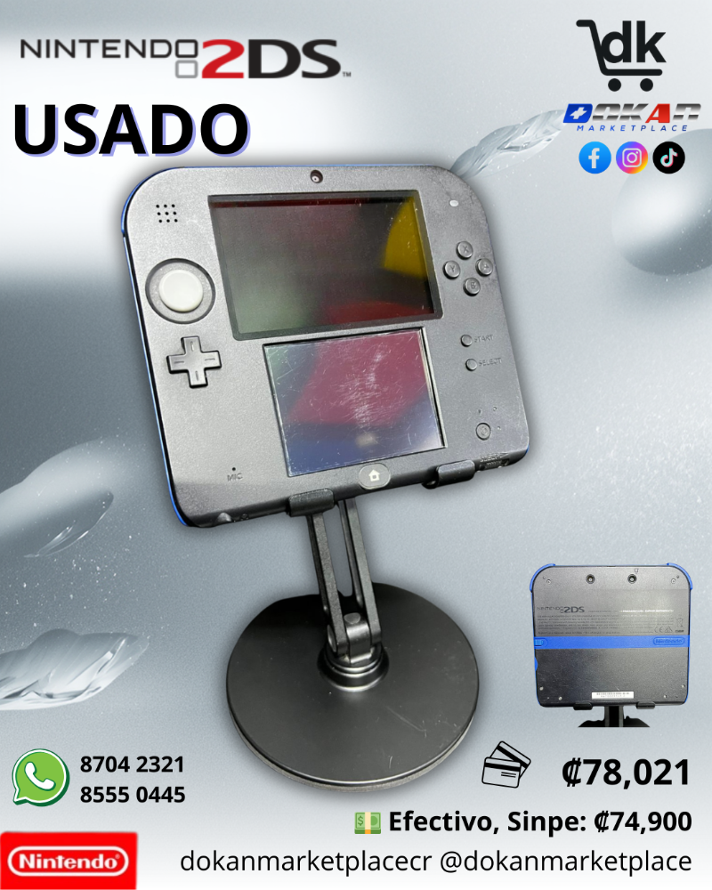Nintendo 2 Ds Azul Usado