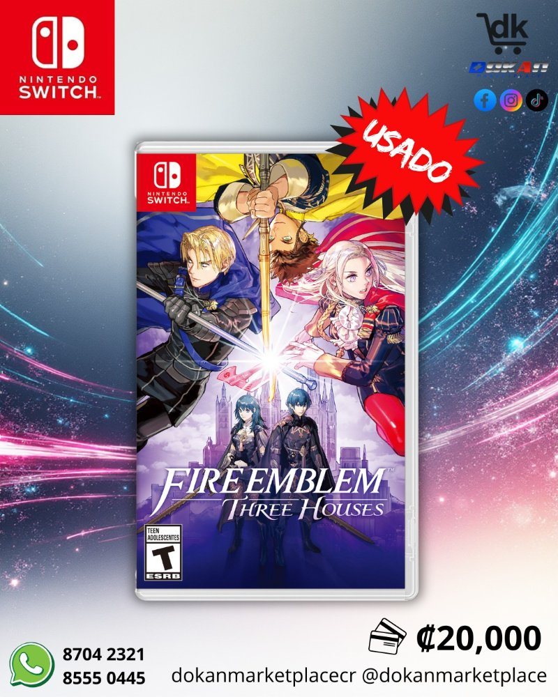 Fire Emblem Three Houses Nintendo Switch Usado