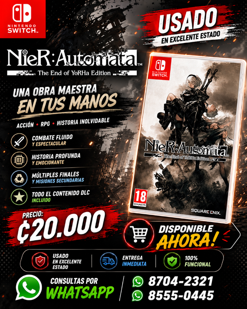 Nier Automata: The End of YoRHa Edition Nintendo Switch Usado
