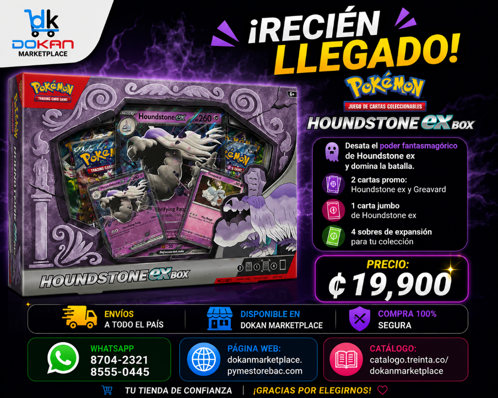 Pokémon TCG Houndstone EX Box Ingles