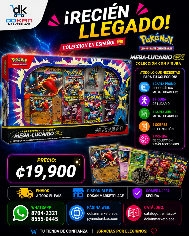 Pokemon TCG Mega Lucario EX Fig Col Español
