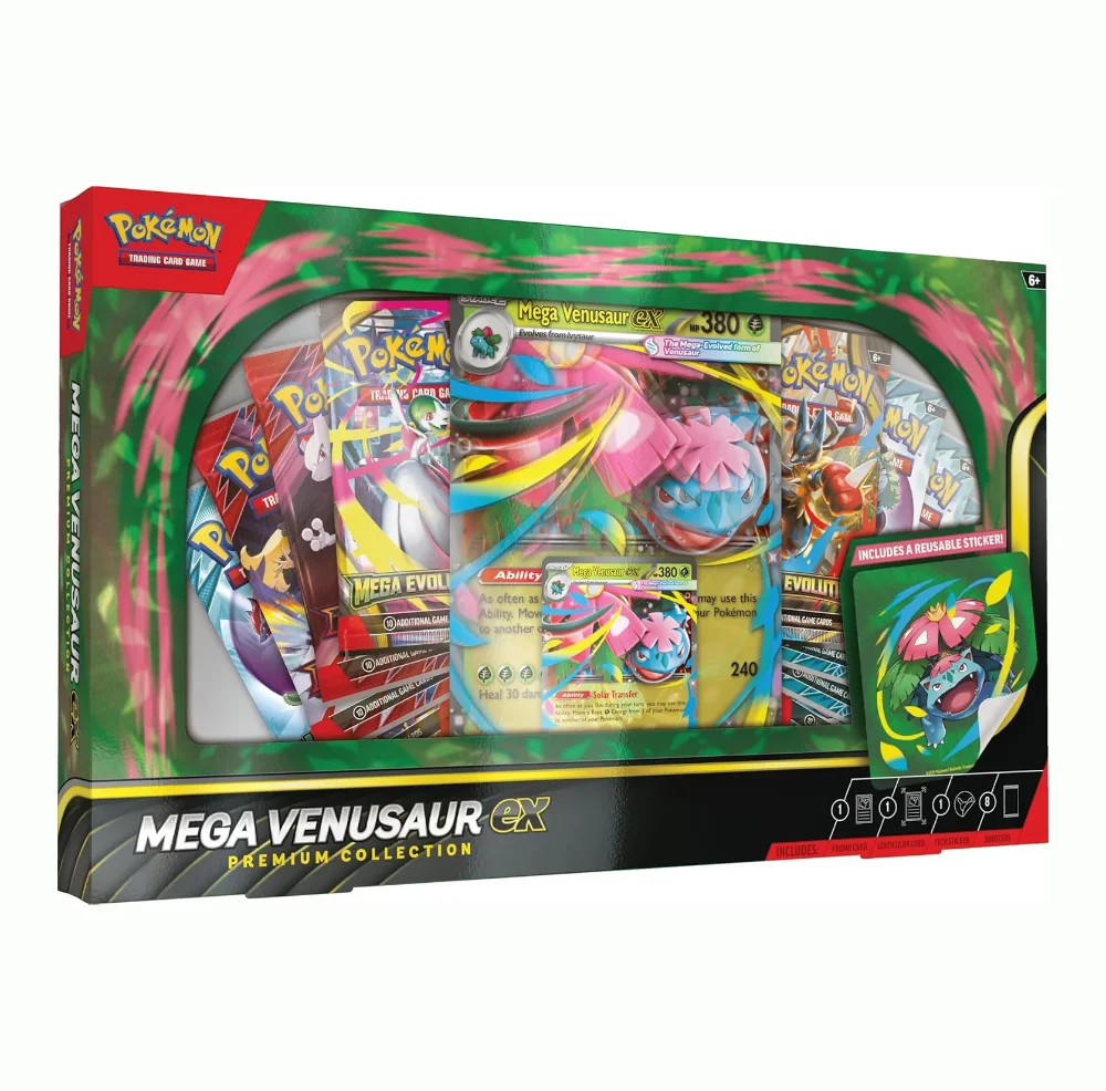 Pokémon TCG Mega Venasur Ex Colección Prémium Español
