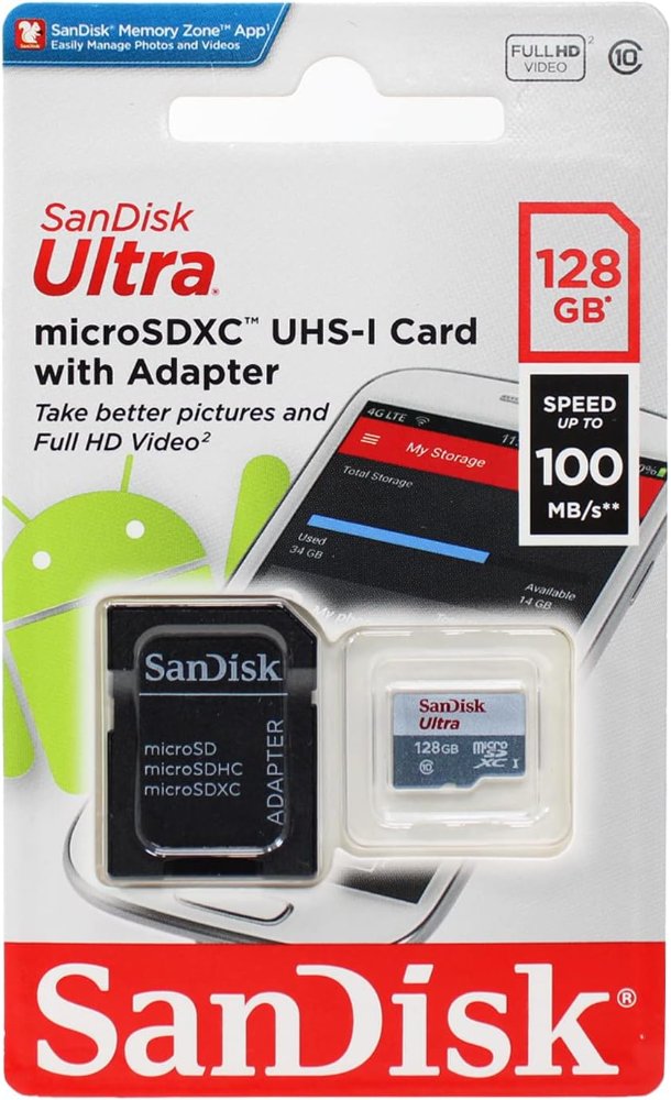 Micro Sd 128 Gb 100 MB/s Sandisk