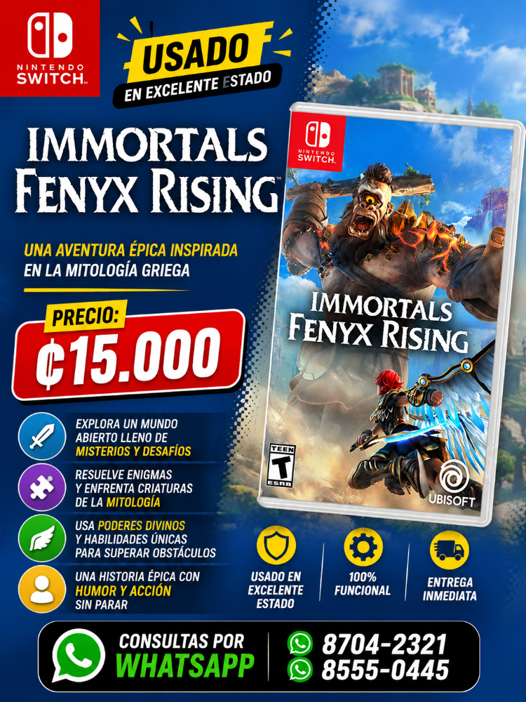 Immortals Fenyx Rising Nintendo Switch Usado