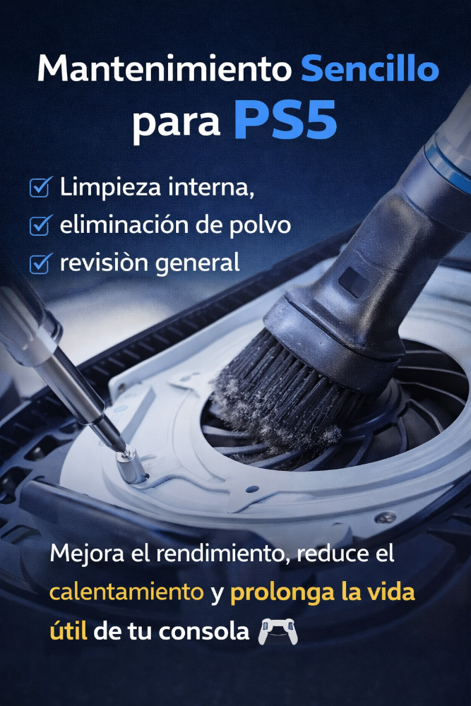 Mantenimiento simple PlayStation 4, PlayStation 5, XBox Series S/X
