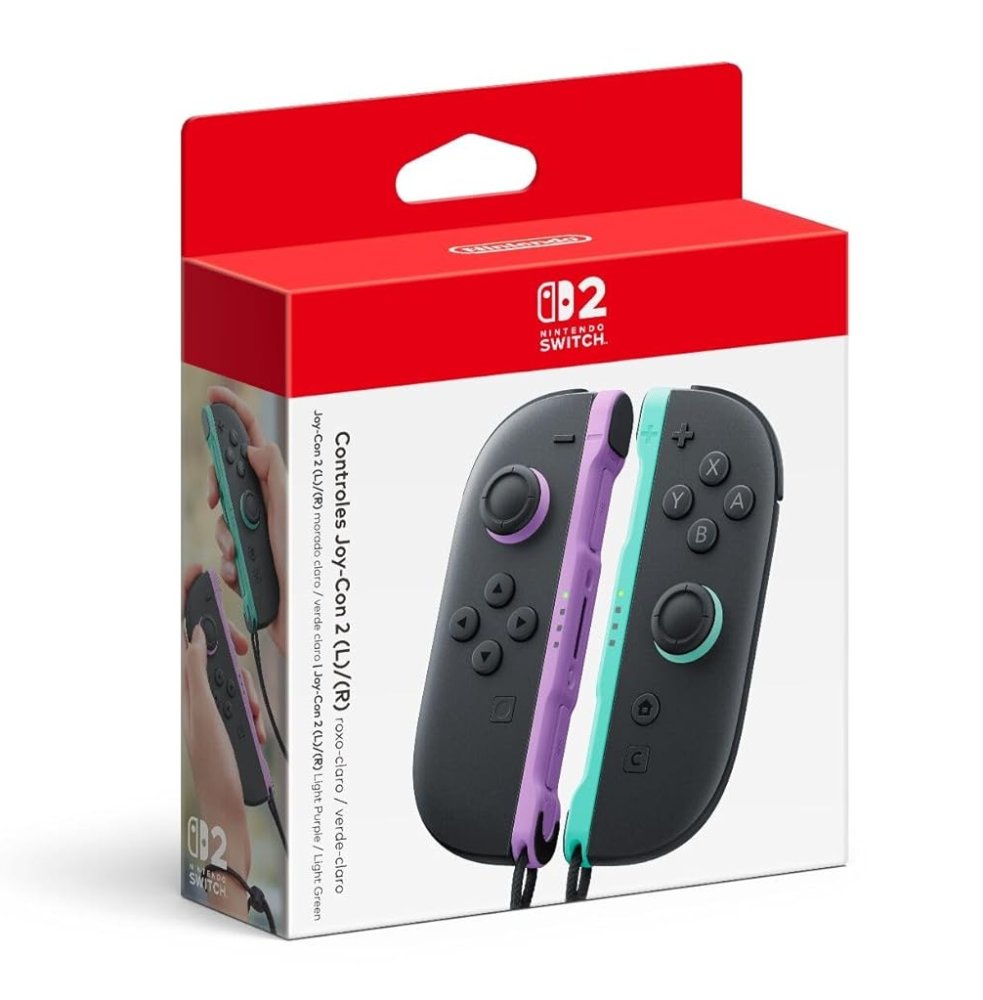 Joy Con 2 Light Purple - Light Green Nintendo Switch 2