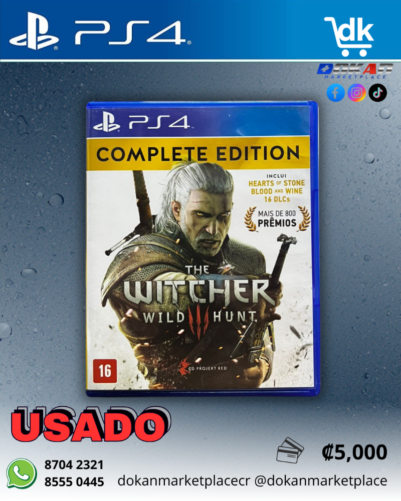 The Witcher 3 Wild Hunt Complete Edition Ps4 Usado