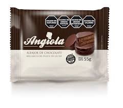 alfajor angiola de chocolate