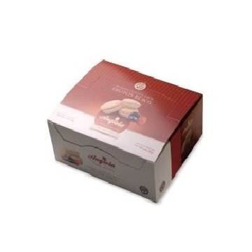 Alfajores rellenos de frutos rojos angiola