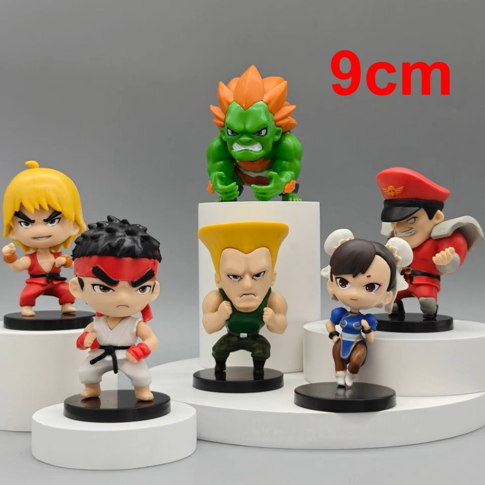 Colección x 6 - figuras Street Fighter chibis - 100783