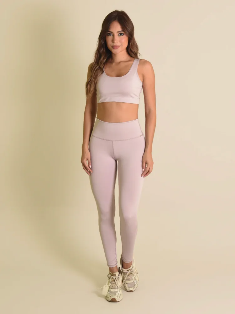 GF2035 - Set Legging rosado pálido unicolor