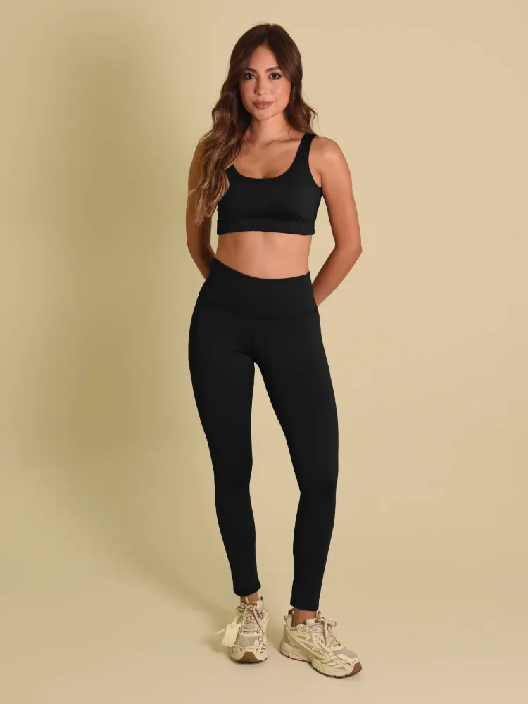 GF2009 - Set Legging Negro Unicolor
