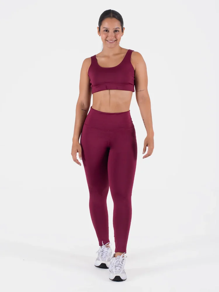 GF2032 - Set Legging - Rojo Vino unicolor