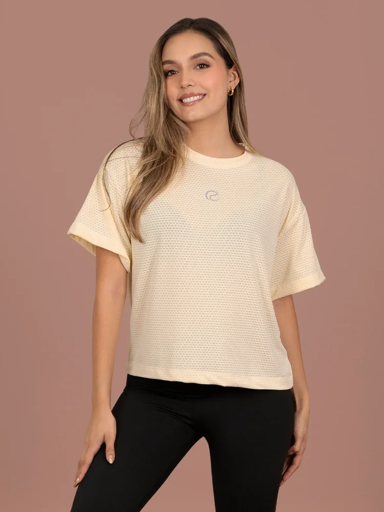 GF1038 - Camiseta panal mantequilla