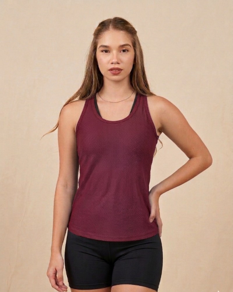 E1008 - Camisola - Rojo vino