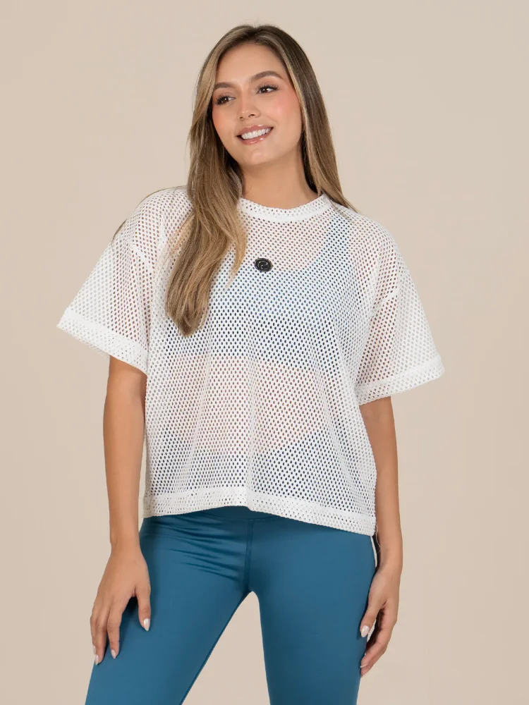 GF1031 - Camiseta malla ivory