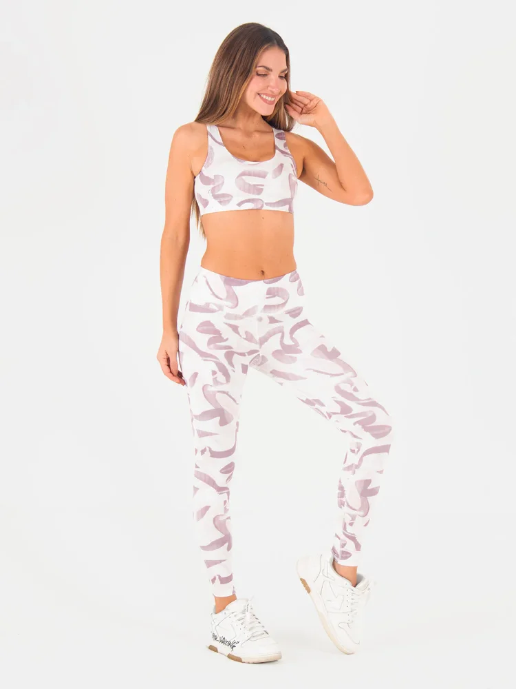 GF3000 - Set Legging - Rosado / Blanco