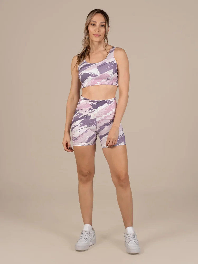 GF5008 - Set short lila/morado estampado