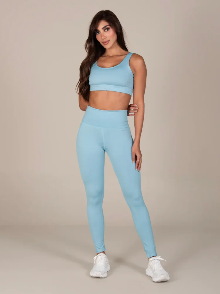 GF2000 - Set Legging celeste cielo unicolor