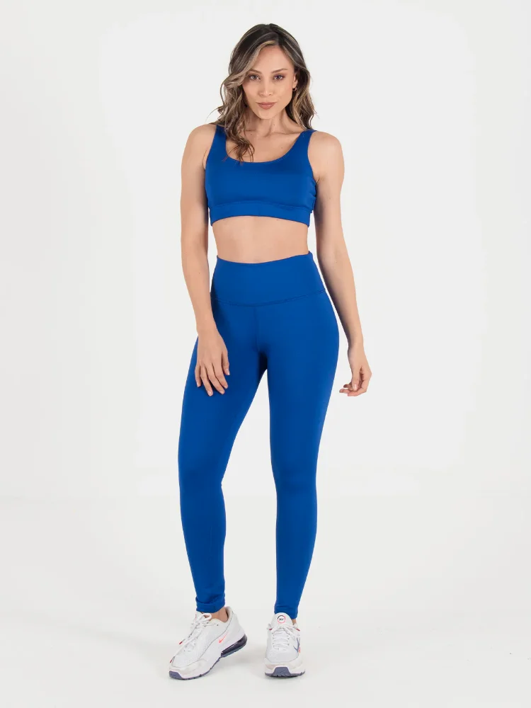 GF2002- Set Legging Azul royal unicolor