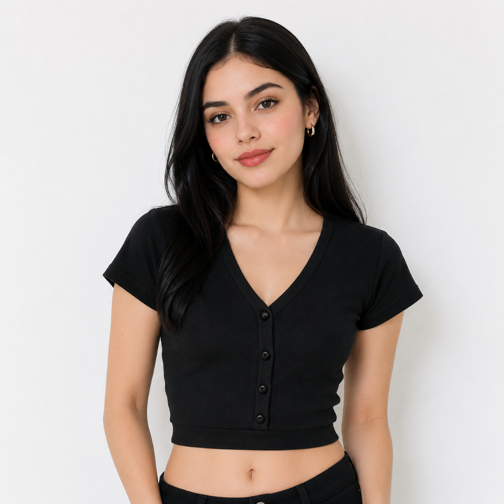 Blusa Crop Top Morley Negro