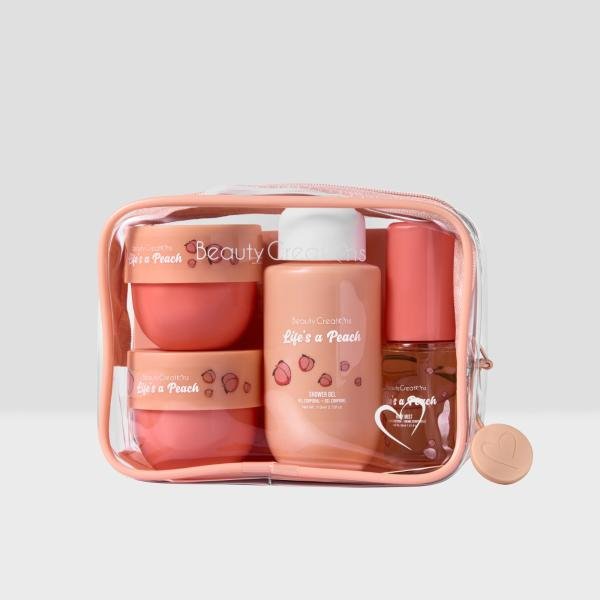SET CORPORAL SWEET DOSE FRUITY TRAVEL SET LIFE'S A PEACH SCENT BEAUTY CREATION