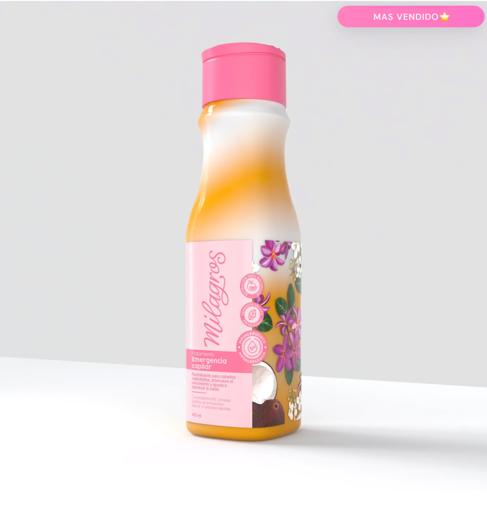 TRATAMIENTO EMERGENCIA CAPILAR MILAGROS 450ML