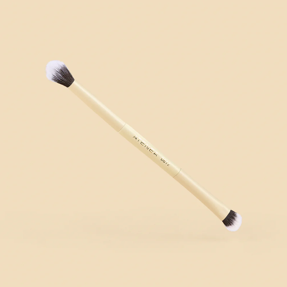 BROCHA DUO PLANA CREMA Y DIFUMINADORA DB12