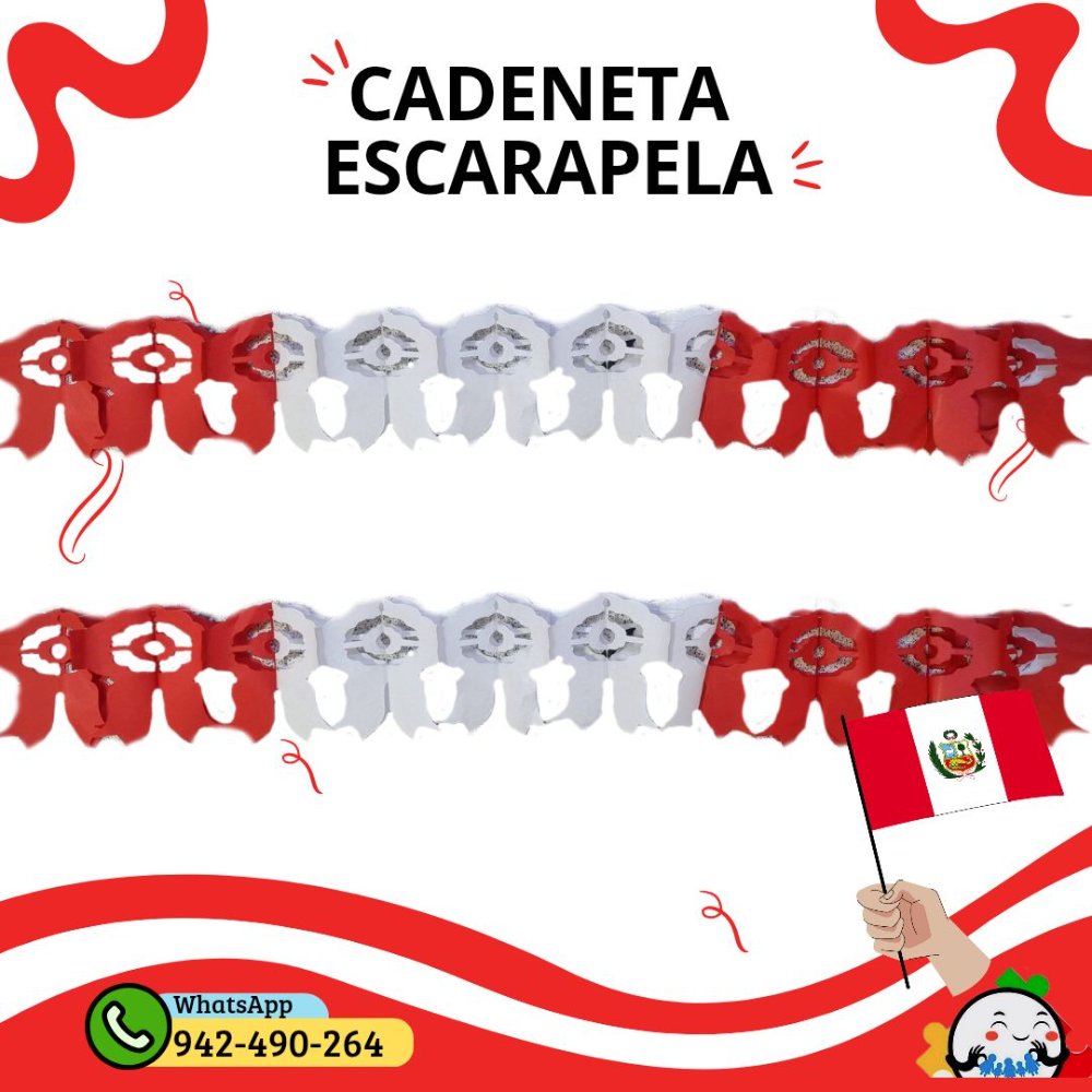 guirnalda papel fiestas patrias julio
